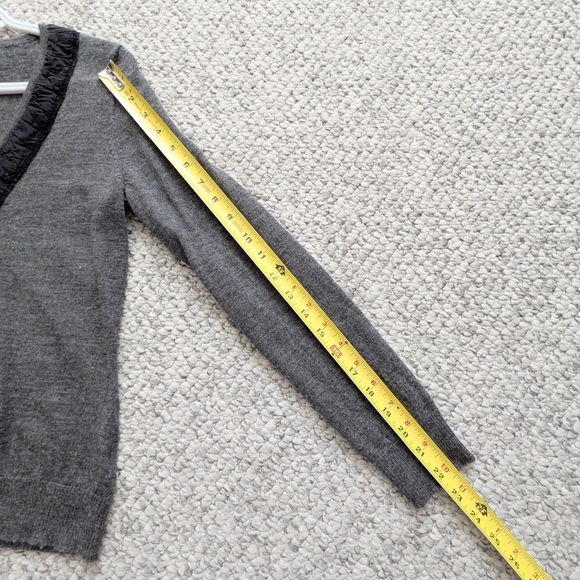 Tweeds Women's (Petite Large) Merino Wool V-Neck Button Up Sweater/Cardigan - Picture 6 of 10